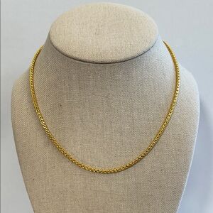 Crown Trifari Gold Chain Necklace NWT